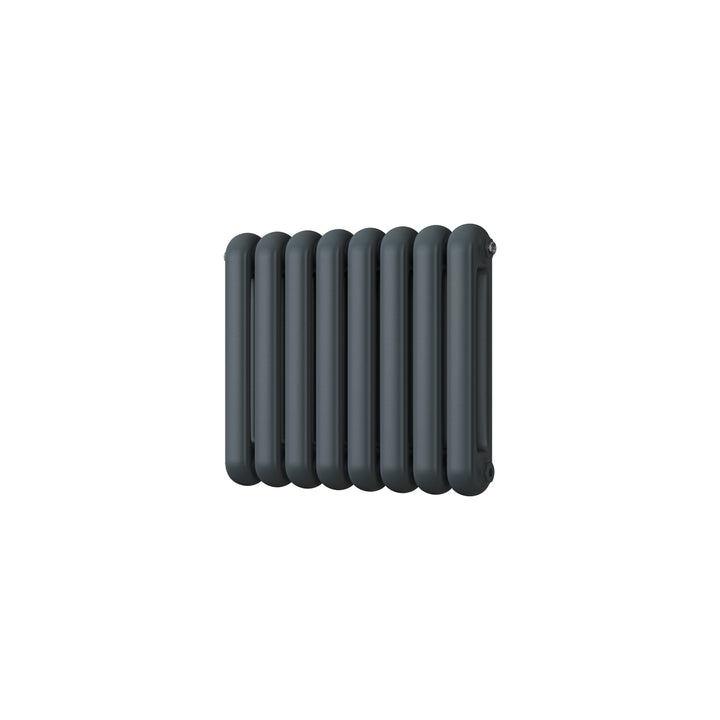 Sherwood - Anthracite Round Top Column Radiator H500mm x W576mm 2 Column