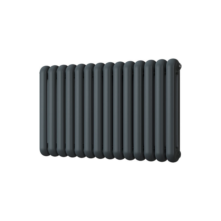 Sherwood - Anthracite Round Top Column Radiator H600mm x W993mm 2 Column