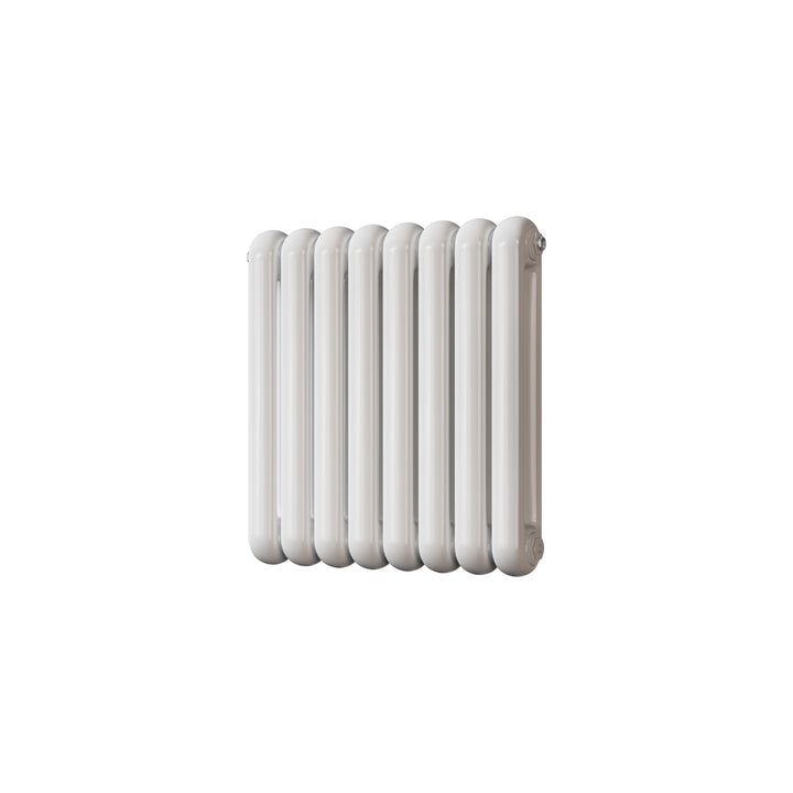 Sherwood - White Round Top Column Radiator H600mm x W576mm 2 Column