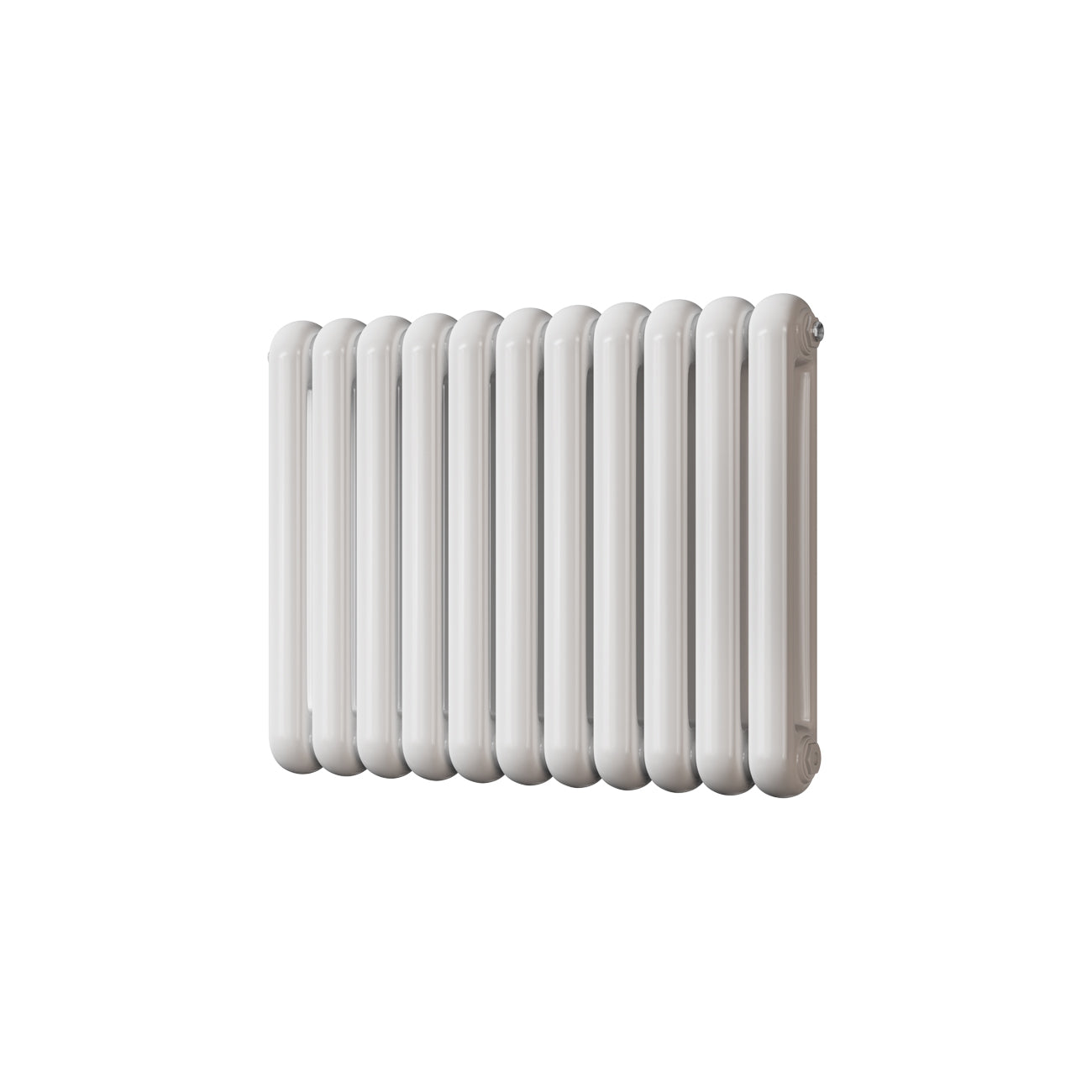 Sherwood - White Round Top Column Radiator H600mm x W785mm 2 Column