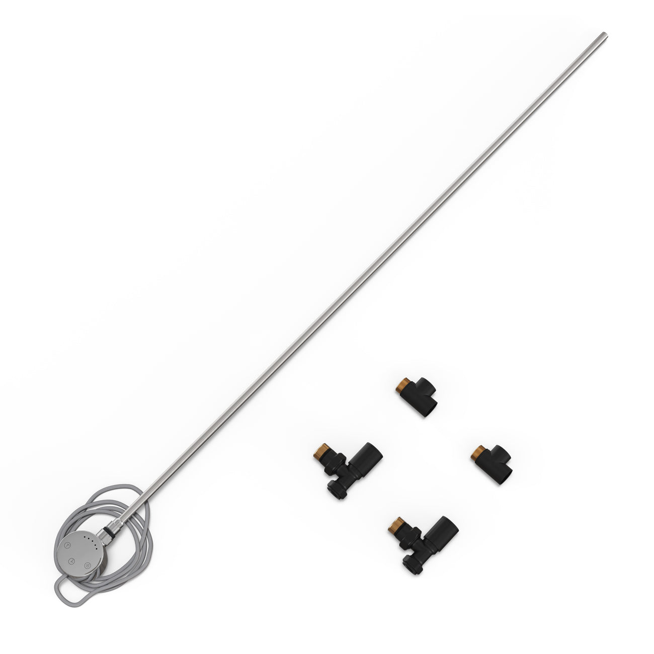 Talus - Dual Fuel Towel Rail Kit 1000w Touch Thermostatic Black