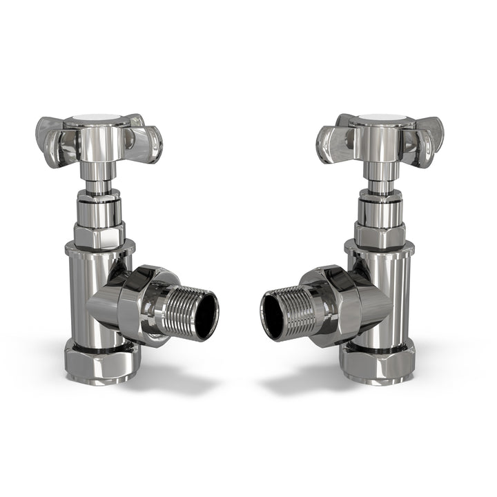 Signature Traditional - Chrome Radiator Valve Angled 15mm