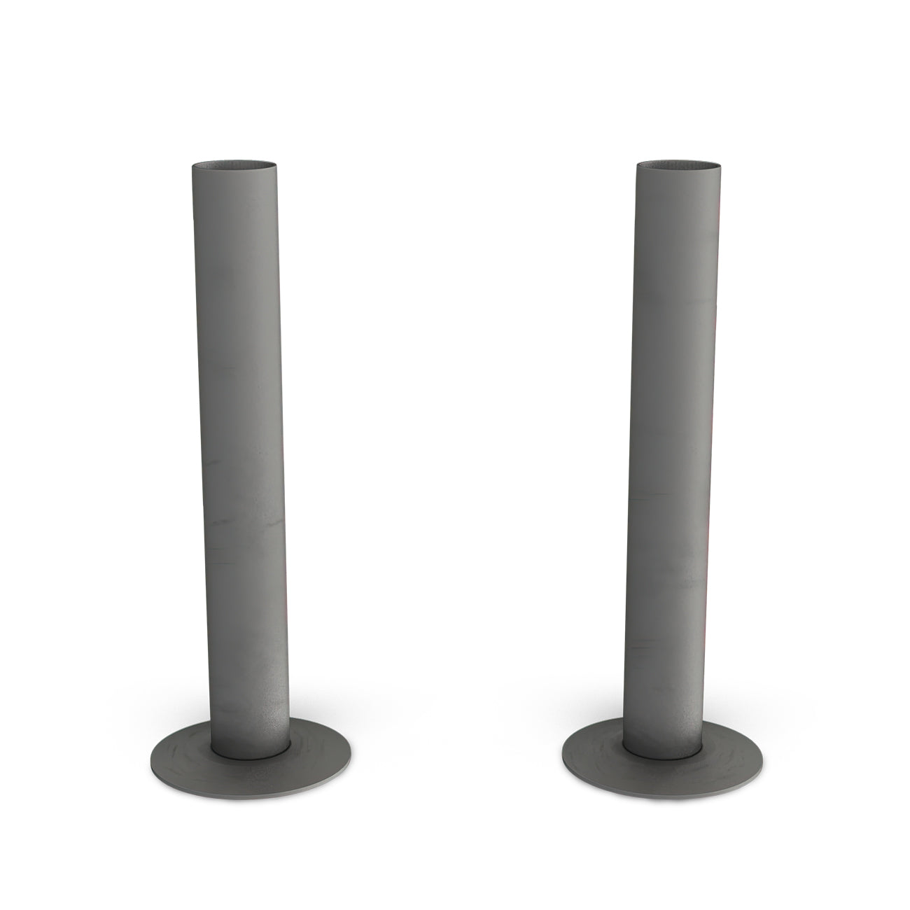 Talus - Natural Pewter Matte Pipe Covers 130mm