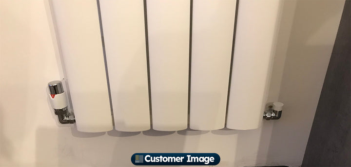 Talus Flair - Thermostatic Radiator Valve & Accessory Kit - White Corner 15mm