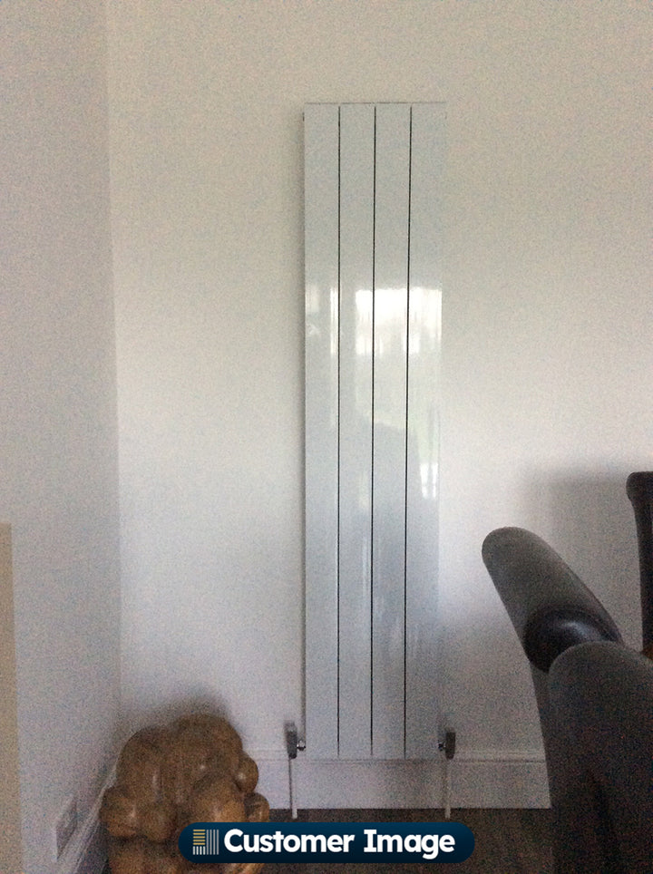 Thetford - White Vertical Radiator Double Panel H1800mm x W372mm Smooth