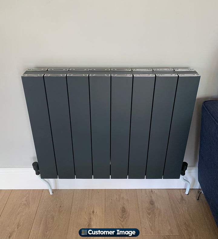 Thetford - Anthracite Horizontal Radiator Double Panel H600mm x W748mm Smooth