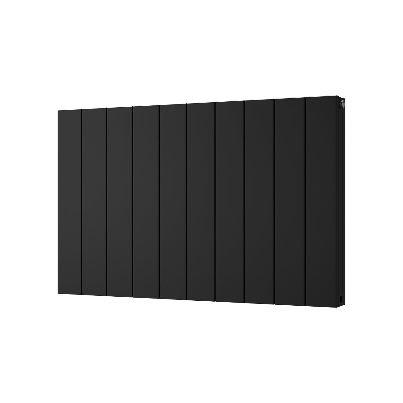 Thetford - Black Horizontal Radiator Double Panel H600mm x W936mm Smooth