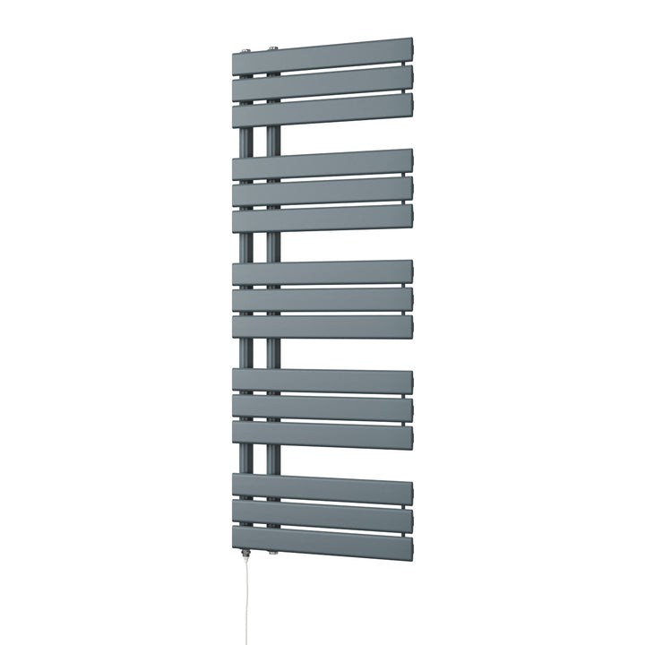 Tristan - Anthracite Electric Towel Rail H1292mm x W500mm 500w Standard
