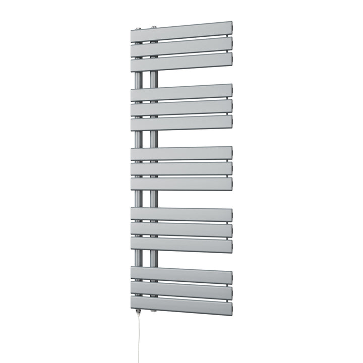 Tristan - Silver Electric Towel Rail H1292mm x W500mm 500w Standard