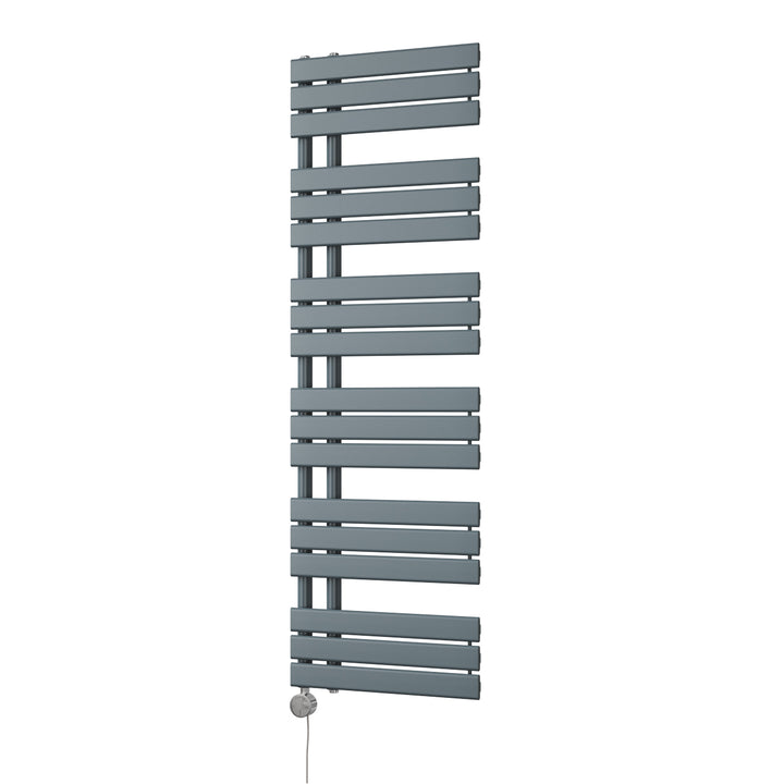 Tristan - Anthracite Electric Towel Rail H1564mm x W500mm 700w Thermostatic
