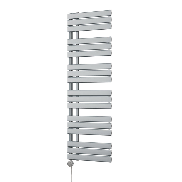 Tristan - Silver Electric Towel Rail H1564mm x W500mm 700w Thermostatic