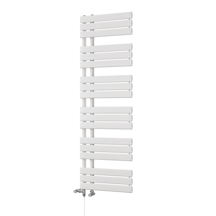Tristan - White Dual Fuel Towel Rail H1564mm x W500mm Standard