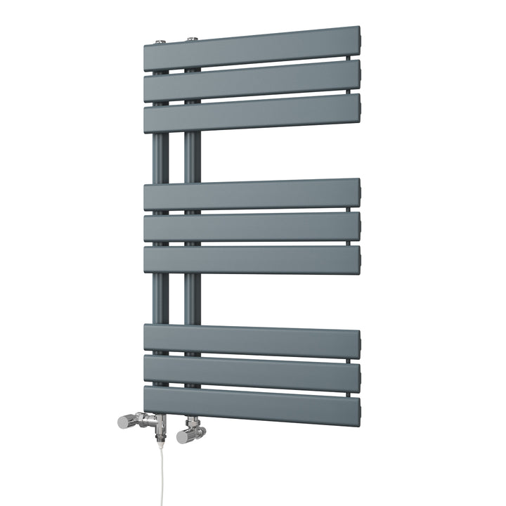 Tristan - Anthracite Dual Fuel Towel Rail H816mm x W500mm Standard