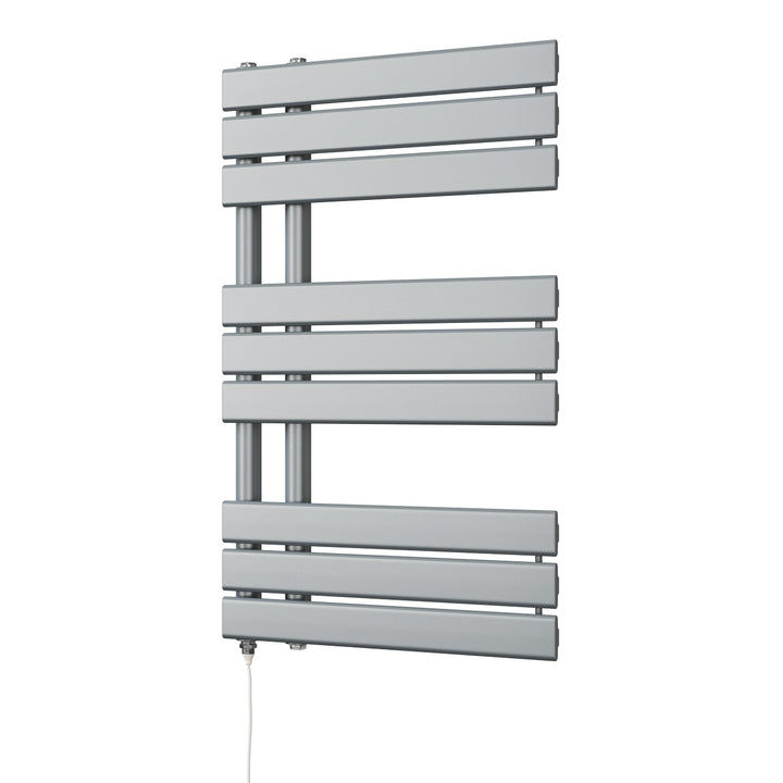 Tristan - Silver Electric Towel Rail H816mm x W500mm 400w Standard