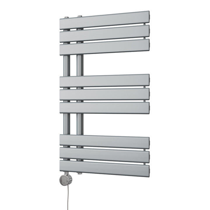 Tristan - Silver Electric Towel Rail H816mm x W500mm 400w Thermostatic