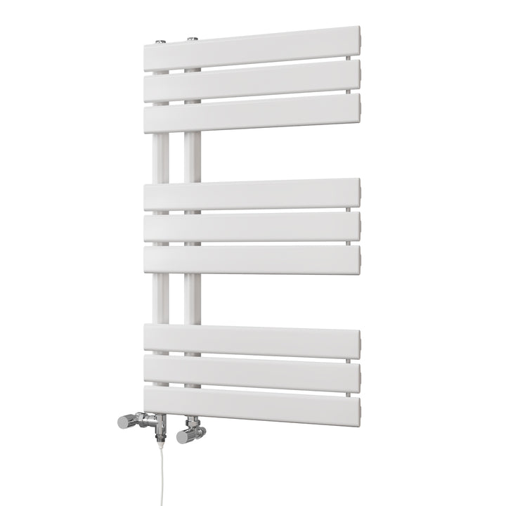 Tristan - White Dual Fuel Towel Rail H816mm x W500mm Standard