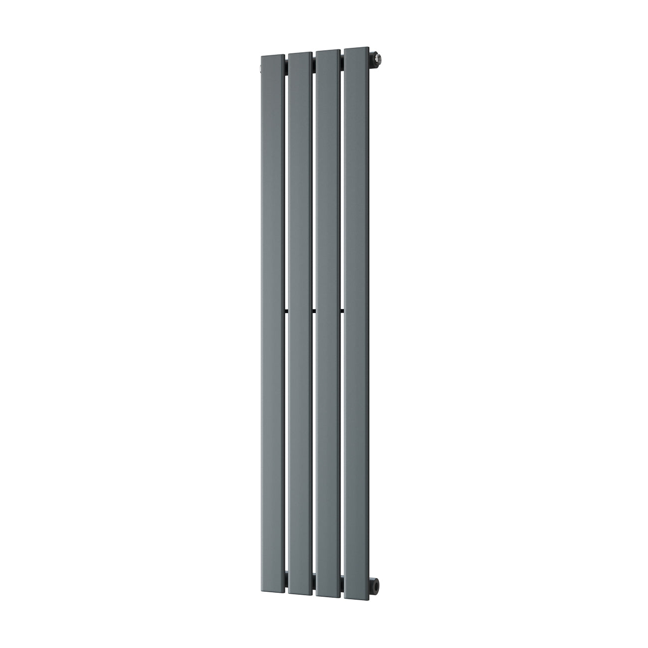 Typhoon - Anthracite Designer Radiator H1200mm x W272mm Single Panel - Feet Included