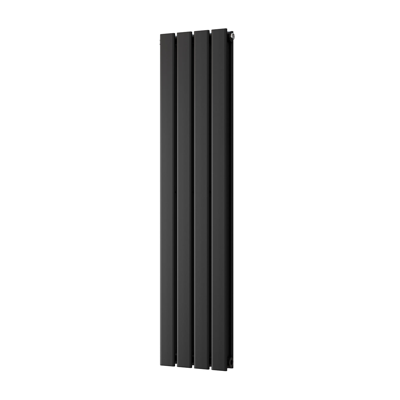 Typhoon - Black Designer Radiator H1200mm x W272mm Double Panel - Feet Included