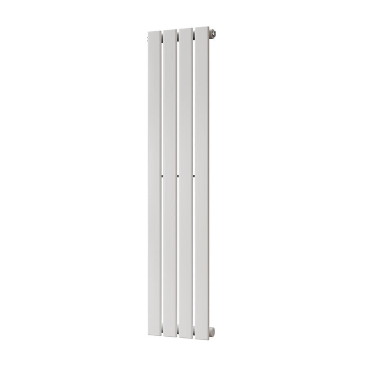 Typhoon - White Designer Radiator H1200mm x W272mm Single Panel - Feet Included