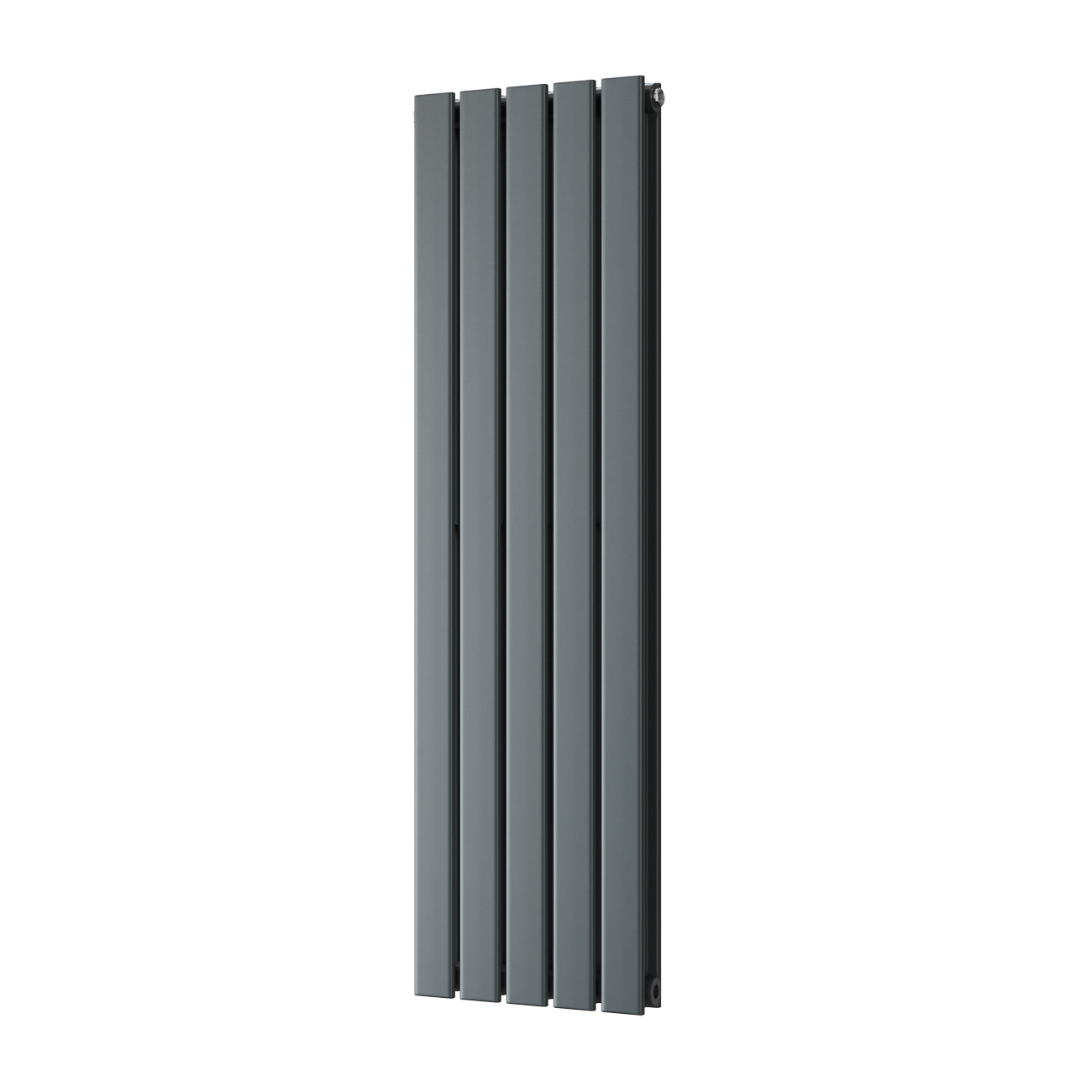 Typhoon - Anthracite Designer Radiator H1200mm x W340mm Double Panel - Feet Included