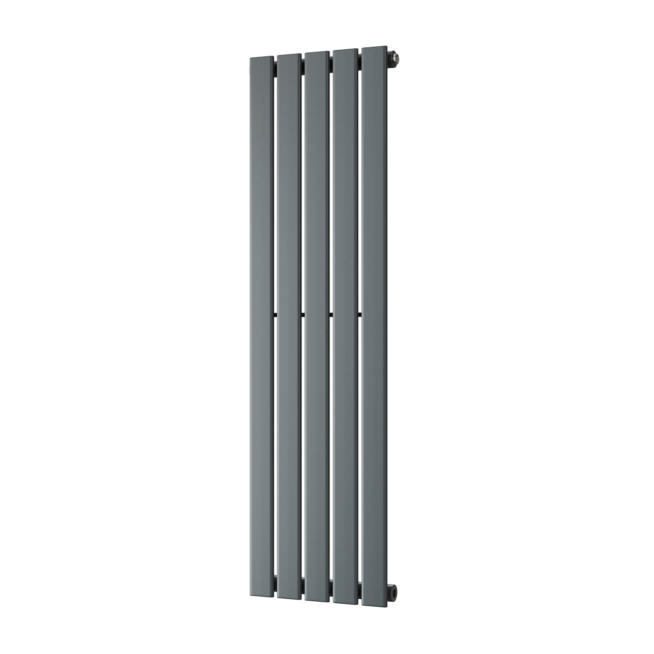 Typhoon - Anthracite Designer Radiator H1200mm x W340mm Single Panel - Feet Included