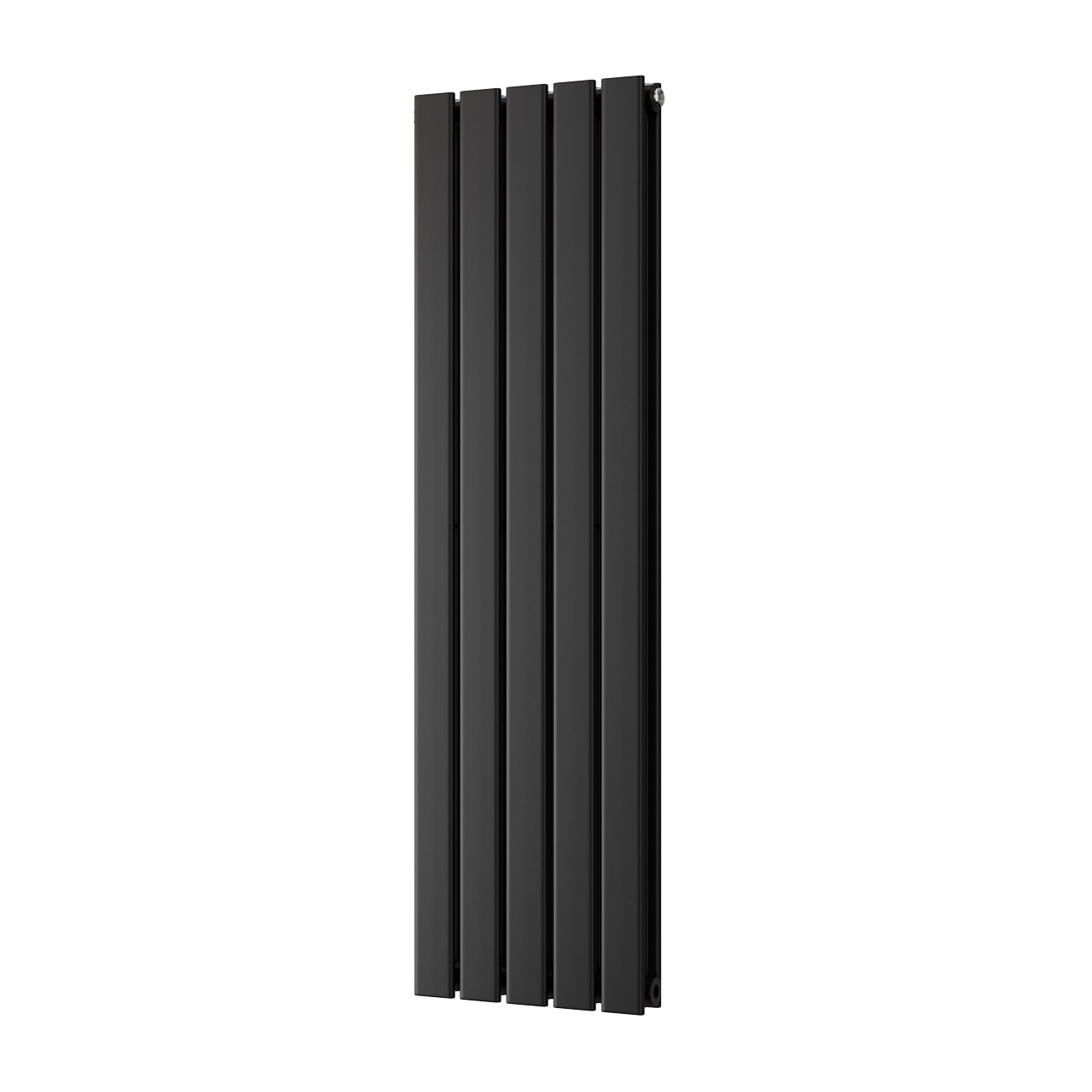 Typhoon - Black Designer Radiator H1200mm x W340mm Double Panel - Feet Included