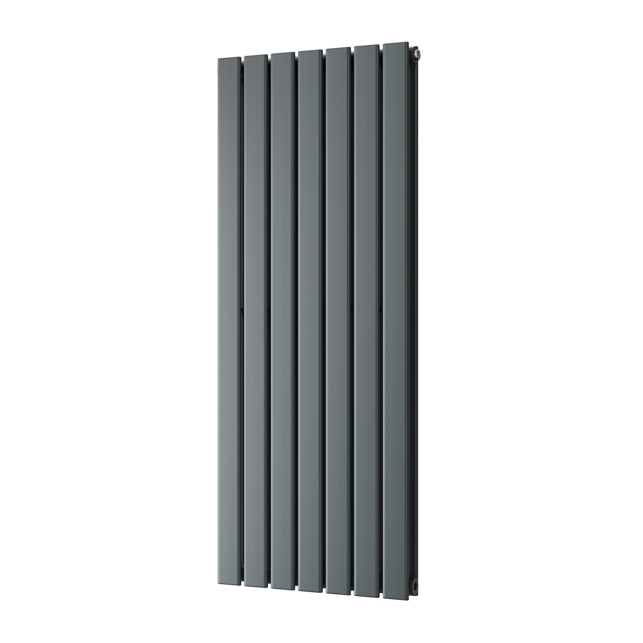 Typhoon - Anthracite Designer Radiator H1200mm x W476mm Double Panel - Feet Included