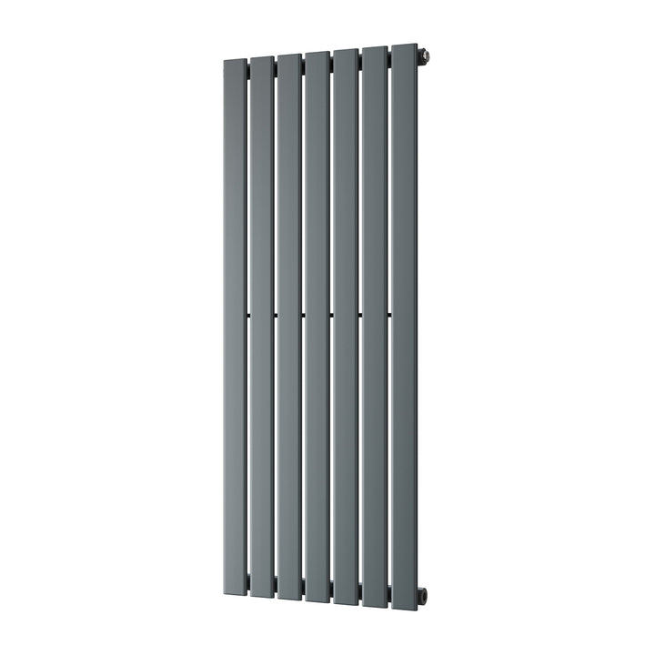Typhoon - Anthracite Designer Radiator H1200mm x W476mm Single Panel - Feet Included