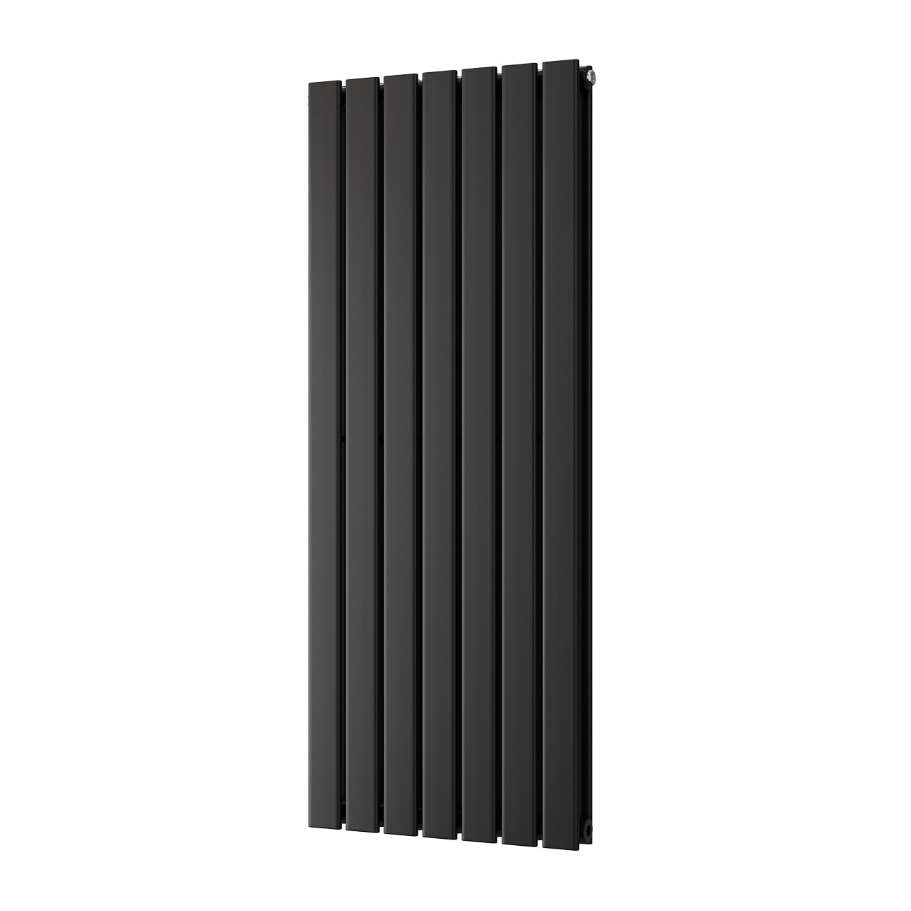 Typhoon - Black Vertical Radiator H1200mm x W476mm Double Panel