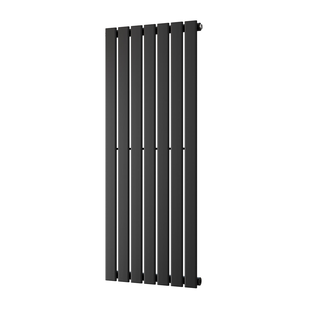 Typhoon - Black Vertical Radiator H1200mm x W476mm Single Panel