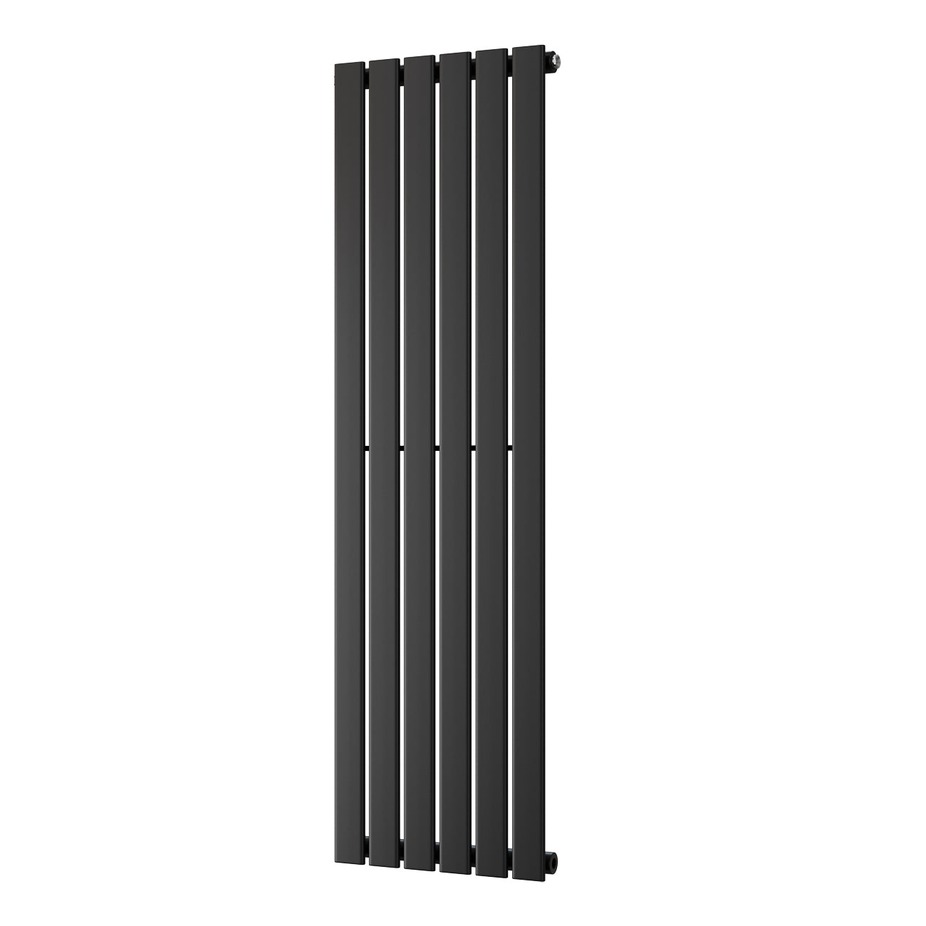 Typhoon - Black Designer Radiator H1400mm x W408mm Single Panel - Feet Included