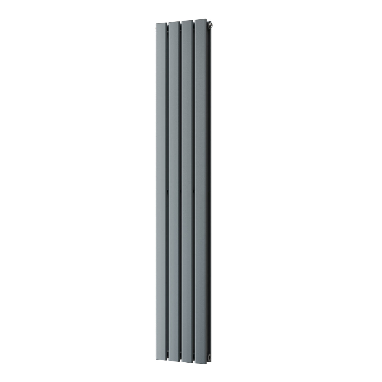 Typhoon - Anthracite Designer Radiator H1600mm x W272mm Double Panel - Feet Included