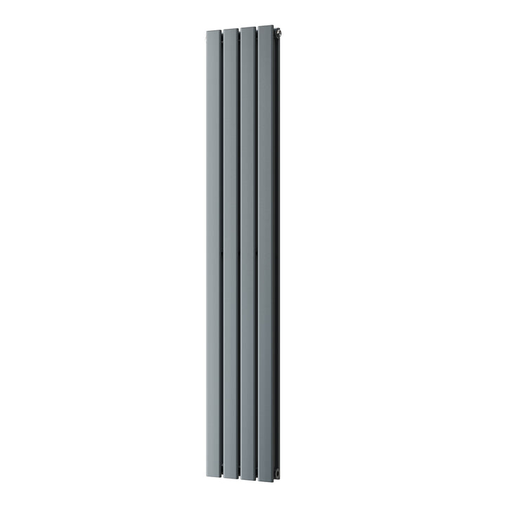 Typhoon - Anthracite Designer Radiator H1600mm x W272mm Double Panel - Feet Included