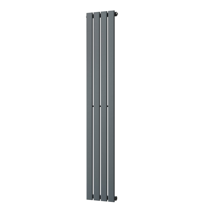 Typhoon - Anthracite Designer Radiator H1600mm x W272mm Single Panel - Feet Included