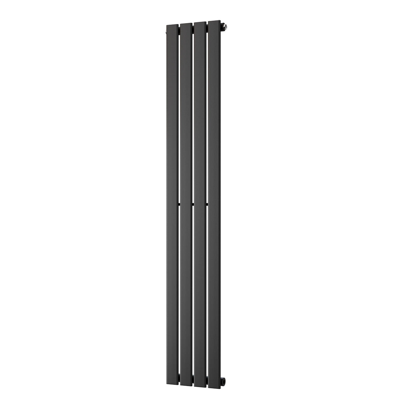 Typhoon - Black Designer Radiator H1600mm x W272mm Single Panel - Feet Included