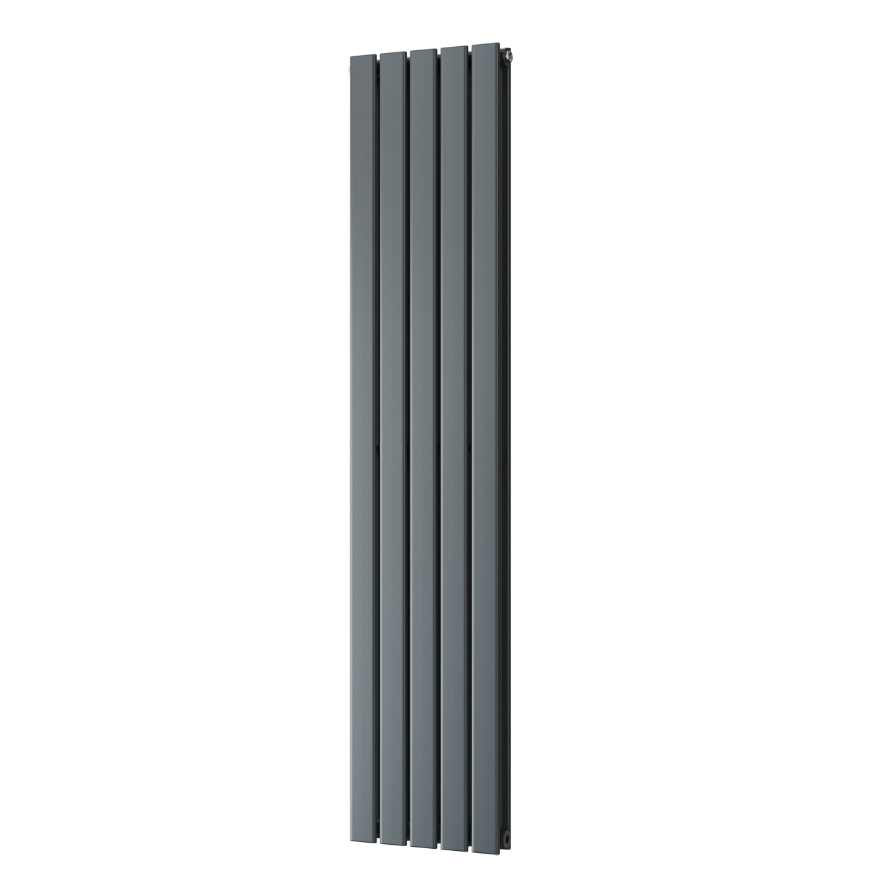 Typhoon - Anthracite Designer Radiator H1600mm x W340mm Double Panel - Feet Included