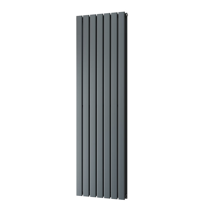 Typhoon - Anthracite Designer Radiator H1600mm x W476mm Double Panel - Feet Included