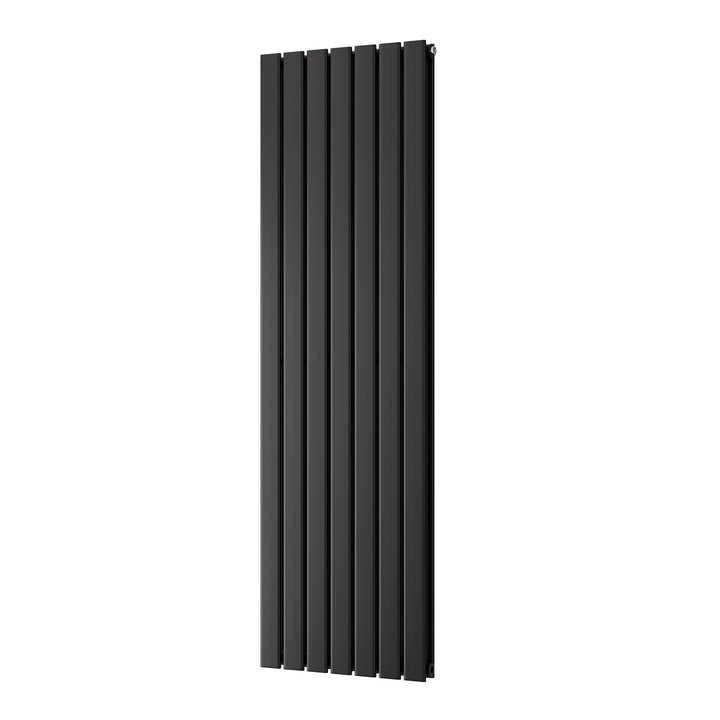 Typhoon - Black Vertical Radiator H1600mm x W476mm Double Panel