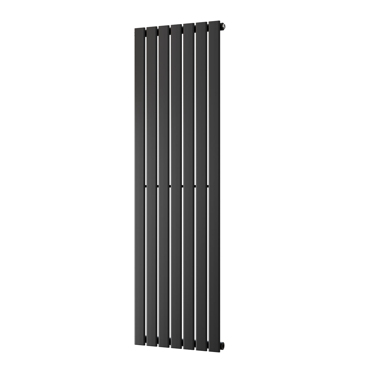 Typhoon - Black Vertical Radiator H1600mm x W476mm Single Panel