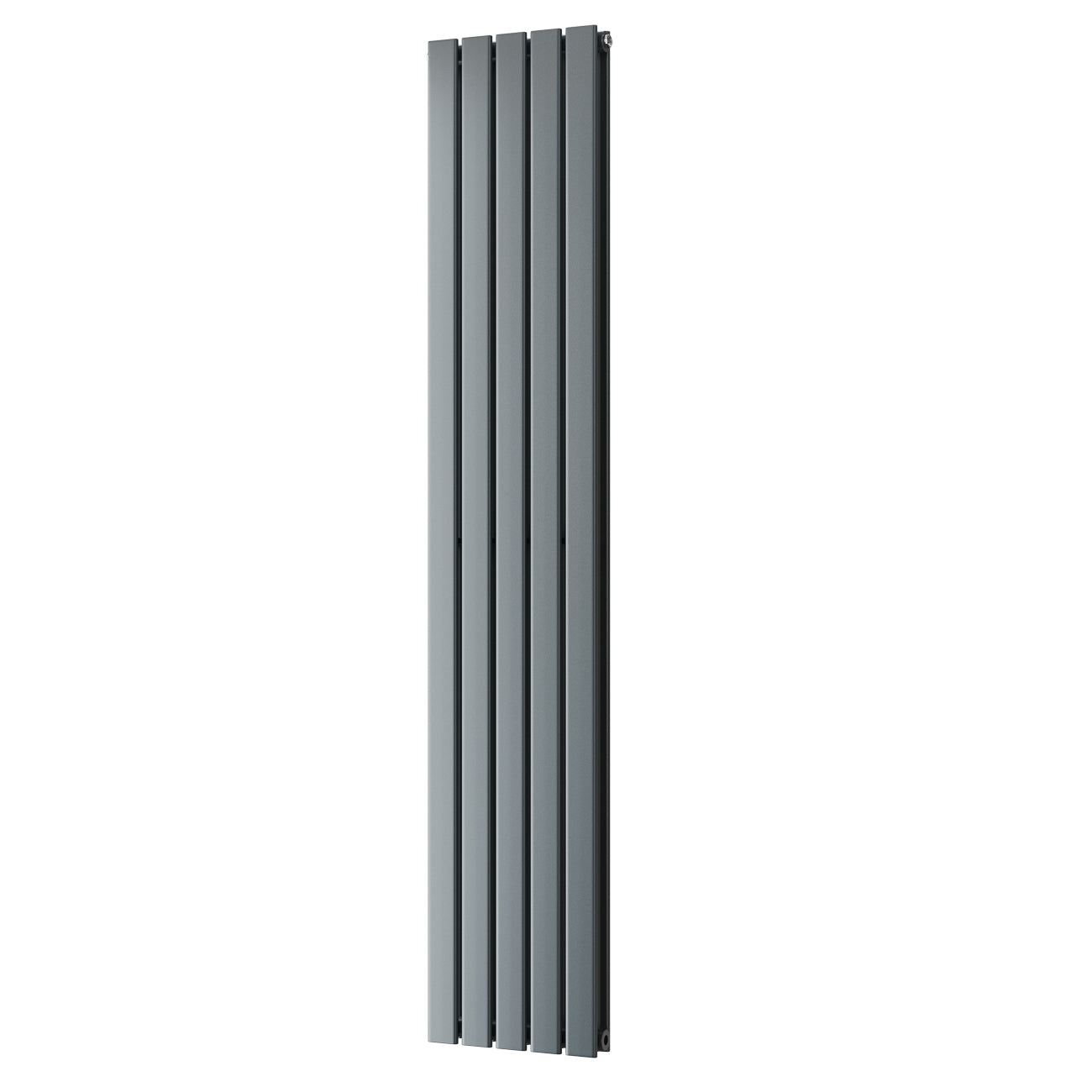 Typhoon - Anthracite Designer Radiator H1800mm x W340mm Double Panel - Feet Included