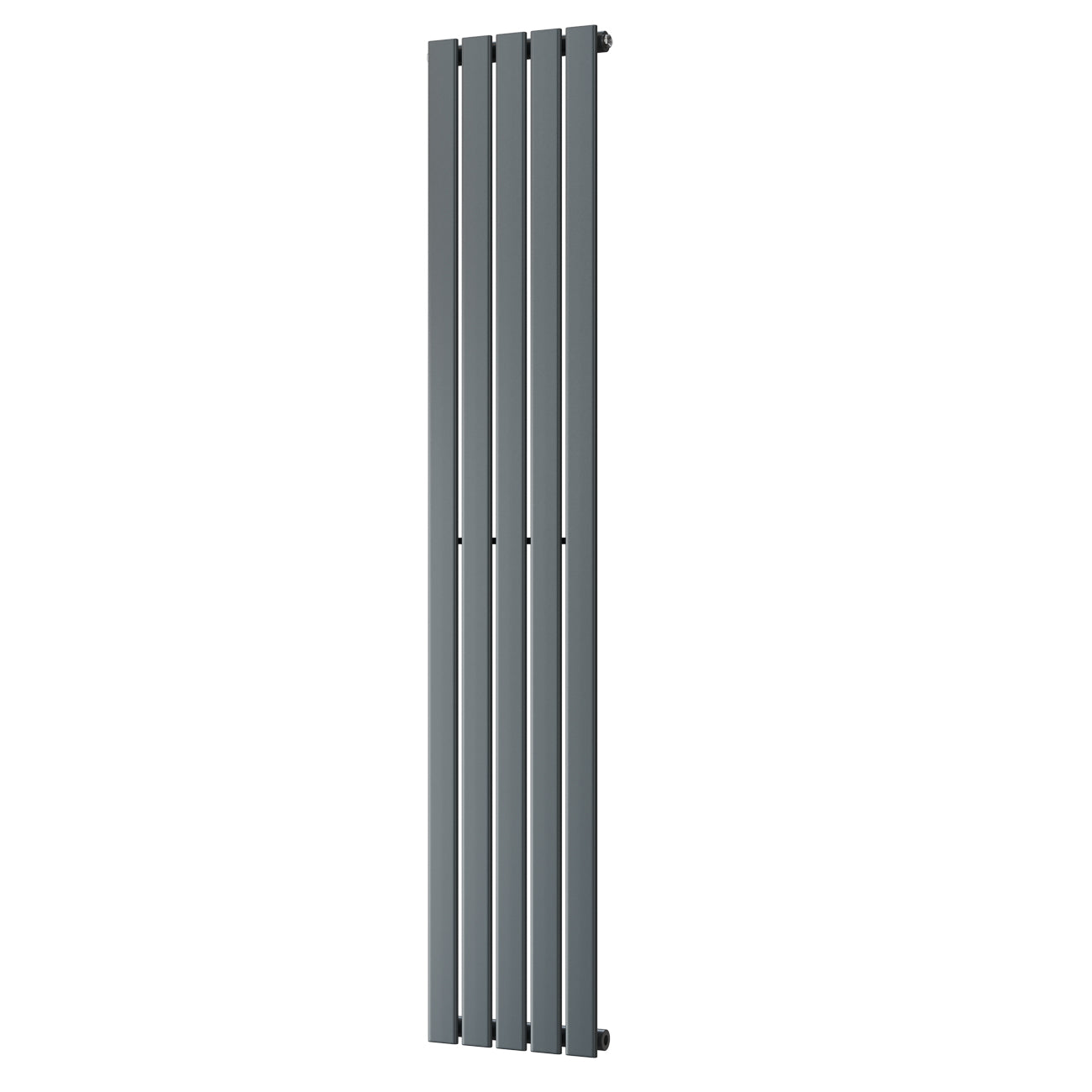 Typhoon - Anthracite Designer Radiator H1800mm x W340mm Single Panel - Feet Included
