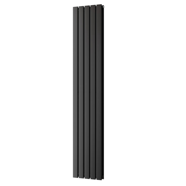 Typhoon - Black Designer Radiator H1800mm x W340mm Double Panel - Feet Included