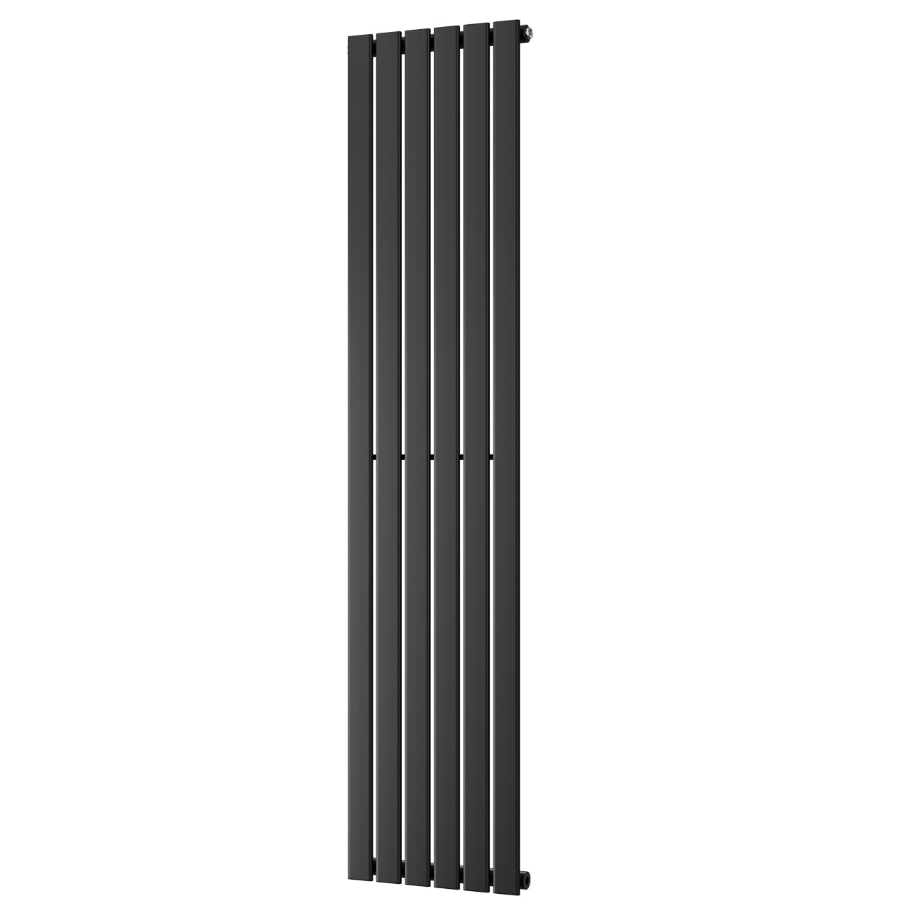 Typhoon - Black Designer Radiator H1800mm x W408mm Single Panel - Feet Included