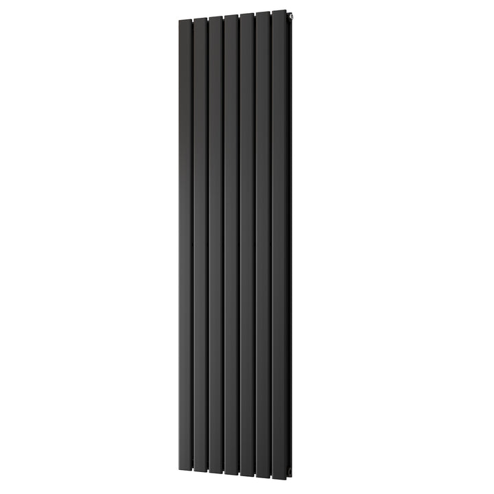 Typhoon - Black Vertical Radiator H1800mm x W476mm Double Panel