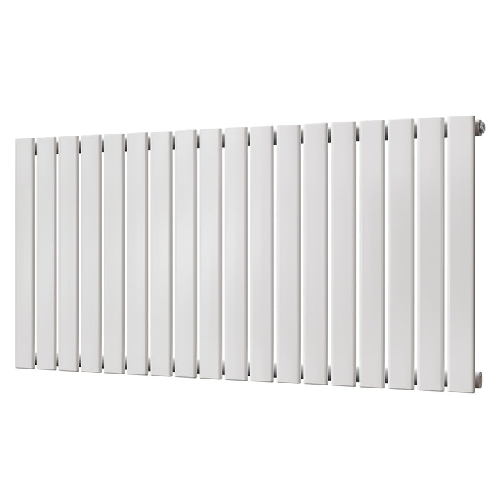 Typhoon - White Designer Radiator H600mm x W1224mm Single Panel - Feet Included