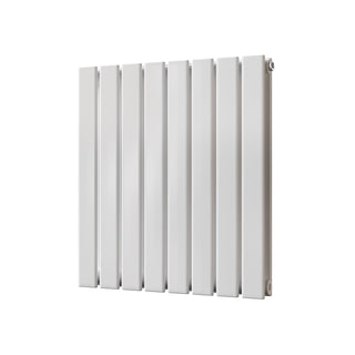 Typhoon gloss white horizontal double-panel radiator, 600mm high x 544mm wide