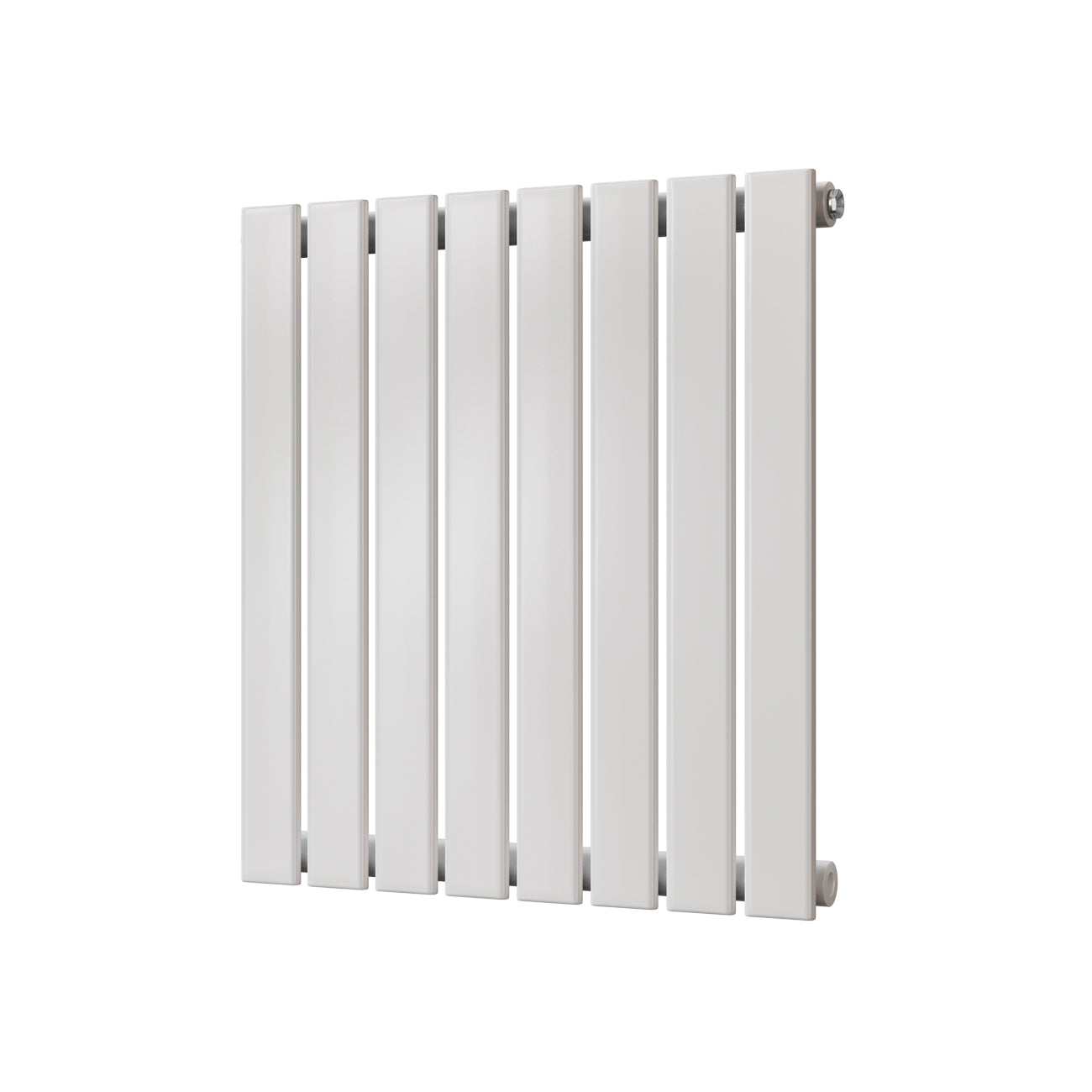 Typhoon - White Designer Radiator H600mm x W544mm Single Panel - Feet Included