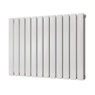 Typhoon gloss white horizontal double-panel radiator, 600mm high x 816mm wide