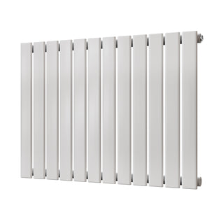Typhoon gloss white horizontal single-panel radiator, 600mm high x 816mm wide