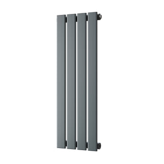 Typhoon matt anthracite single-panel designer radiator, 800mm high x 272mm wide